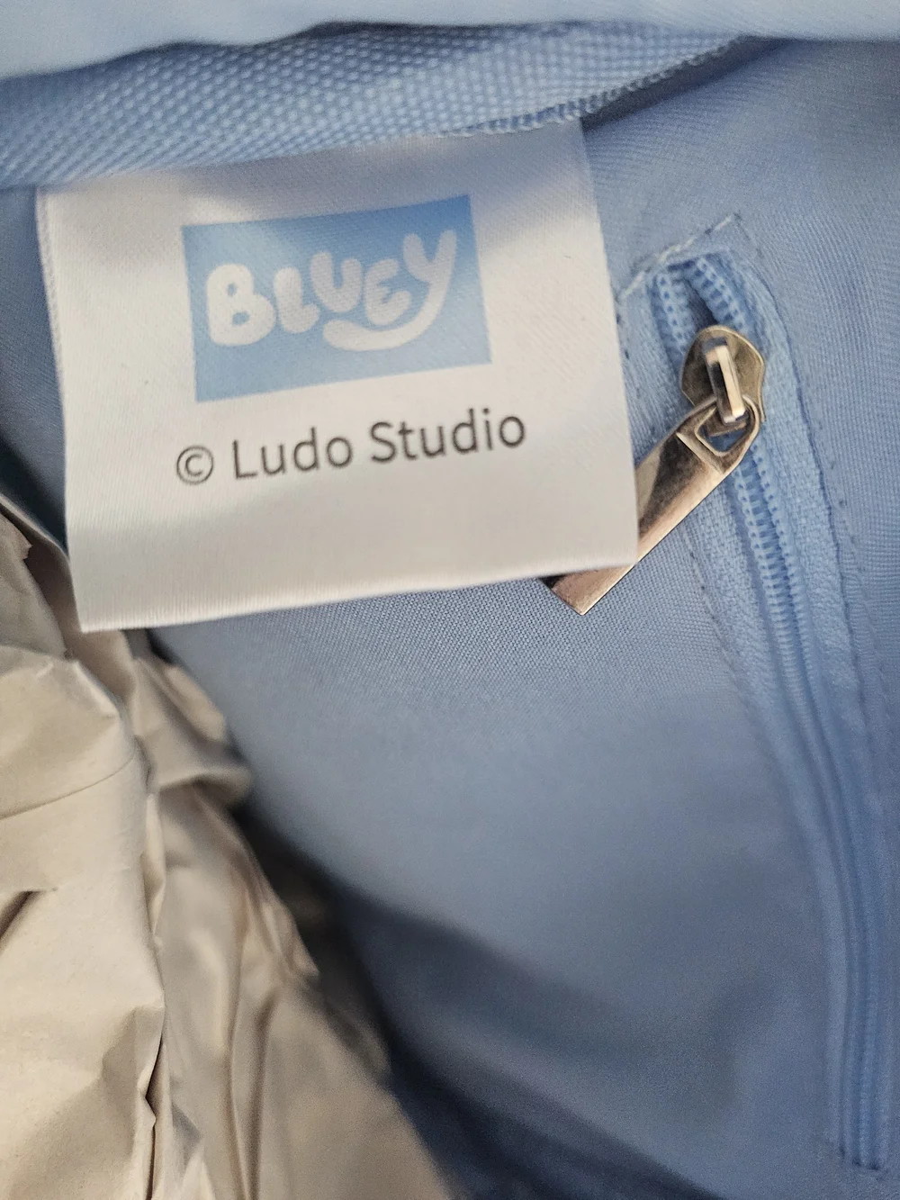 NWT Bluey & Bingo Mini Backpack Faux Leather Light Blue